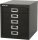 BISLEY MultiDrawer™ L125 Schubladenschrank schwarz 5 Schubladen 27,9 x 38,0 x 32,5 cm, 1 St.