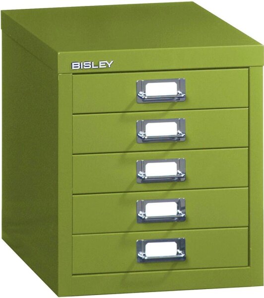 BISLEY MultiDrawer™ L125 Schubladenschrank grün 5 Schubladen 27,9 x 38,0 x 32,5 cm, 1 St.