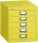 BISLEY MultiDrawer™ L125 Schubladenschrank gelb 5 Schubladen 27,9 x 38,0 x 32,5 cm, 1 St.