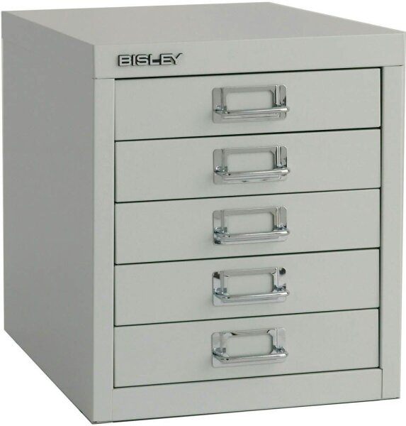 BISLEY MultiDrawer™ L125 Schubladenschrank lichtgrau 5 Schubladen 27,9 x 38,0 x 32,5 cm, 1 St.