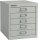 BISLEY MultiDrawer™ L125 Schubladenschrank lichtgrau 5 Schubladen 27,9 x 38,0 x 32,5 cm, 1 St.