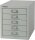 BISLEY MultiDrawer™ L125 Schubladenschrank lichtgrau 5 Schubladen 27,9 x 38,0 x 32,5 cm, 1 St.