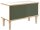 BISLEY Sideboard Poise, POS1007W623 verkehrsweiß, olivegrün 100,0 x 45,0 x 62,1 cm, 1 St.