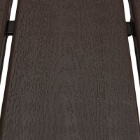 relaxdays Gartentisch braun quadratisch 77,5 x 77,5 x 74,5 cm