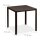 relaxdays Gartentisch braun quadratisch 77,5 x 77,5 x 74,5 cm