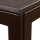 relaxdays Gartentisch braun quadratisch 77,5 x 77,5 x 74,5 cm