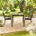 relaxdays Gartentisch braun quadratisch 77,5 x 77,5 x 74,5 cm