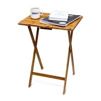 relaxdays Beistelltisch rechteckig Bambus braun 48,0 x 38,5 x 63,0 cm, 1 St.