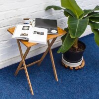 relaxdays Beistelltisch rechteckig Bambus braun 48,0 x 38,5 x 63,0 cm, 1 St.