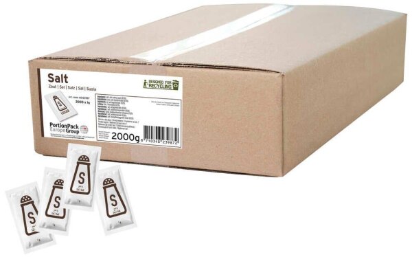 HELLMA  Sachet Salz, 2.000x 1,0 g