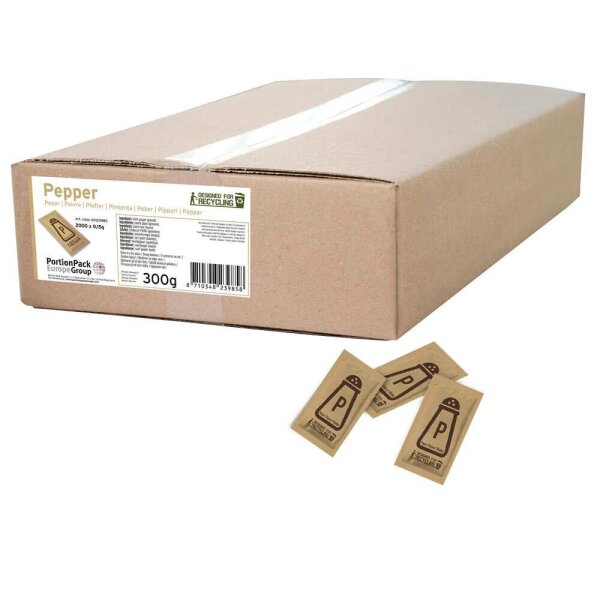 HELLMA  Pfeffer Sachet Gewürz, 2.000x 0,15 g