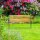 relaxdays Gartenbank 10026118_0 braun Metall 126,0 cm