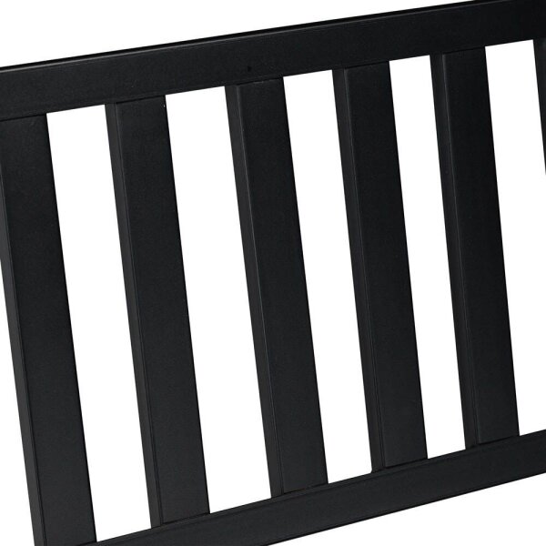 relaxdays Gartenbank 10026117_0 schwarz Metall 127,5 cm