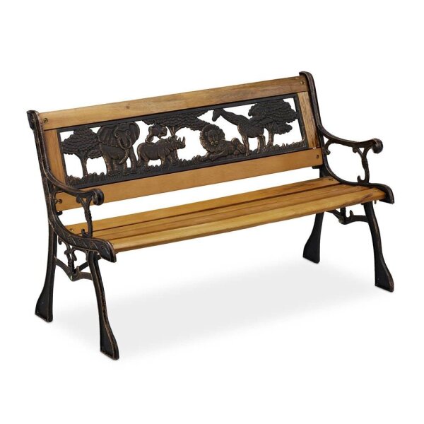 relaxdays Kinderbank Kinder 10030924_0 schwarz/braun Holz 83,0 cm  ( 10030924_0 )