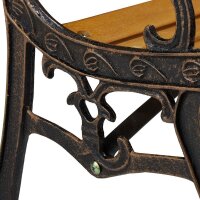 relaxdays Kinderbank Kinder 10030924_0 schwarz/braun Holz 83,0 cm