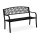 relaxdays Gartenbank 10030991_0 schwarz Metall 127,0 cm