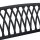 relaxdays Gartenbank 10030991_0 schwarz Metall 127,0 cm