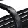 relaxdays Gartenbank 10030991_0 schwarz Metall 127,0 cm