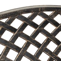 relaxdays Gartenbank 10030987_0 schwarz/bronze Metall 102,0 cm