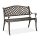 relaxdays Gartenbank 10030987_0 schwarz/bronze Metall 102,0 cm