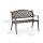 relaxdays Gartenbank 10030987_0 schwarz/bronze Metall 102,0 cm
