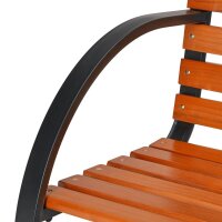 relaxdays Gartenbank 10036068_0 braun Metall 123,0 cm  ( 10036068_0 )