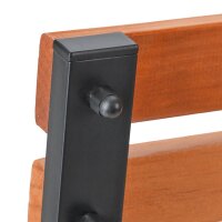 relaxdays Gartenbank 10036068_0 braun Metall 123,0 cm  ( 10036068_0 )