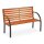 relaxdays Gartenbank 10036068_0 braun Metall 123,0 cm  ( 10036068_0 )