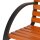 relaxdays Gartenbank 10036068_0 braun Metall 123,0 cm  ( 10036068_0 )