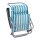 relaxdays Liegestuhl mit Armlehnen blau, 1 St.