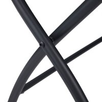 relaxdays Gartenbank 10036106_0 dunkelgrau Metall 90,0 cm