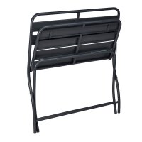 relaxdays Gartenbank 10036106_0 dunkelgrau Metall 90,0 cm