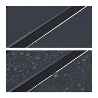 relaxdays Gartenbank 10036106_0 dunkelgrau Metall 90,0 cm