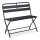 relaxdays Gartenbank 10036106_0 dunkelgrau Metall 90,0 cm