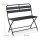 relaxdays Gartenbank 10036106_0 dunkelgrau Metall 90,0 cm