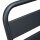 relaxdays Gartenbank 10036106_0 dunkelgrau Metall 90,0 cm