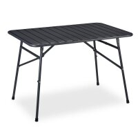 relaxdays Gartentisch anthrazit rechteckig 110,0 x 70,5 x...