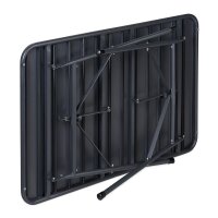 relaxdays Gartentisch anthrazit rechteckig 110,0 x 70,5 x 74,5 cm