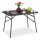 relaxdays Gartentisch anthrazit rechteckig 110,0 x 70,5 x 74,5 cm