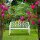 relaxdays Gartenbank 10036721_0 weiß Metall 124,5 cm