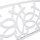 relaxdays Gartenbank 10036721_0 weiß Metall 124,5 cm