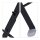 relaxdays Gartentisch schwarz rund 71,5 cm
