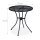 relaxdays Gartentisch schwarz rund 72,0 cm