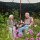 relaxdays Gartentisch schwarz rund 72,0 cm