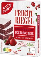 GUT&GÜNSTIG Fruchtriegel  5 Riegel, 5 St.