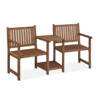 relaxdays Gartenbank 10038648_0 braun Holz 161,0 cm