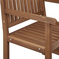 relaxdays Gartenbank 10038648_0 braun Holz 161,0 cm