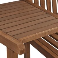 relaxdays Gartenbank 10038648_0 braun Holz 161,0 cm