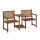 relaxdays Gartenbank 10038648_0 braun Holz 161,0 cm