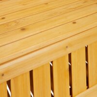 relaxdays Gartenbank 10038653_0 hellbraun Holz 115,0 cm...